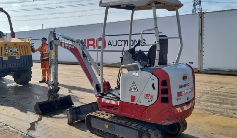 2018 Takeuchi TB216 Mini Excavators For Auction: Leeds, UK – 30th April, 1st, 2nd & 3rd May 25 full