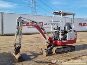 2018 Takeuchi TB216 Mini Excavators For Auction: Leeds, UK – 30th April, 1st, 2nd & 3rd May 25