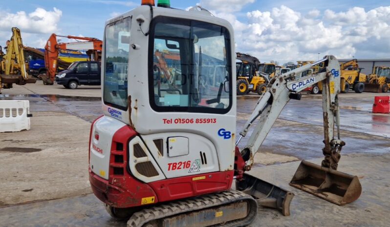 2021 Takeuchi TB216 Mini Excavators For Auction: Leeds, UK – 30th April, 1st, 2nd & 3rd May 25 full