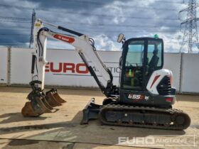 2023 Bobcat E55z Mini Excavators For Auction: Leeds, UK – 30th April, 1st, 2nd & 3rd May 25 full
