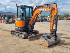 2024 Doosan DX27Z-7 Mini Excavators For Auction: Leeds, UK – 30th April, 1st, 2nd & 3rd May 25 full