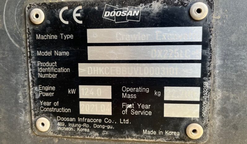 2021 Doosan DX225LC-5 20 Ton+ Excavators For Auction: Dromore, NI – 16th & 17th May 2025 For Auction on 2025-05-17 full