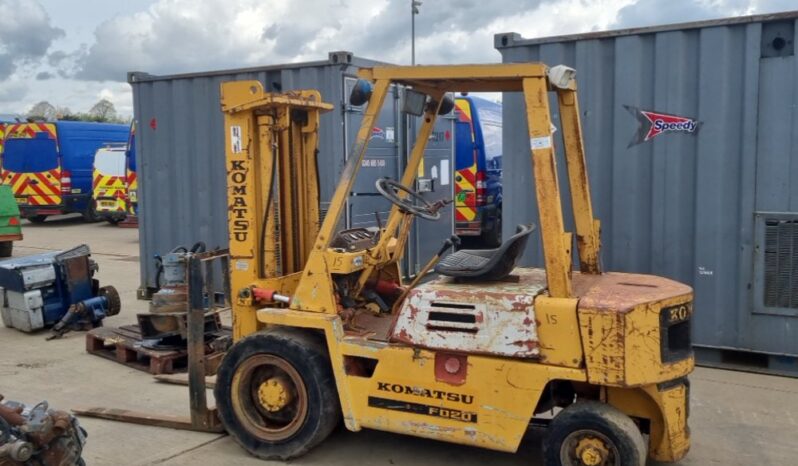 Komatsu FD20-7 Forklifts For Auction: Leeds, UK – 30th April, 1st, 2nd & 3rd May 25 full