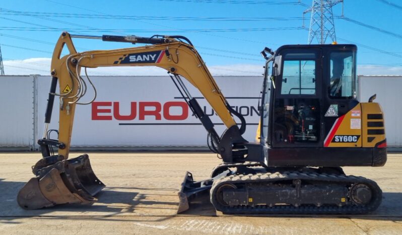 2023 Sany SY60C 6 Ton+ Excavators For Auction: Leeds, UK – 30th April, 1st, 2nd & 3rd May 25 full