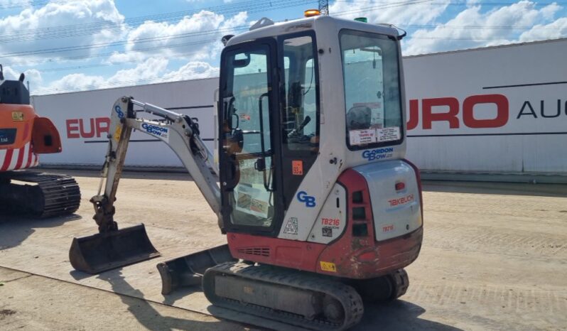 2022 Takeuchi TB216 Mini Excavators For Auction: Leeds, UK – 30th April, 1st, 2nd & 3rd May 25 full