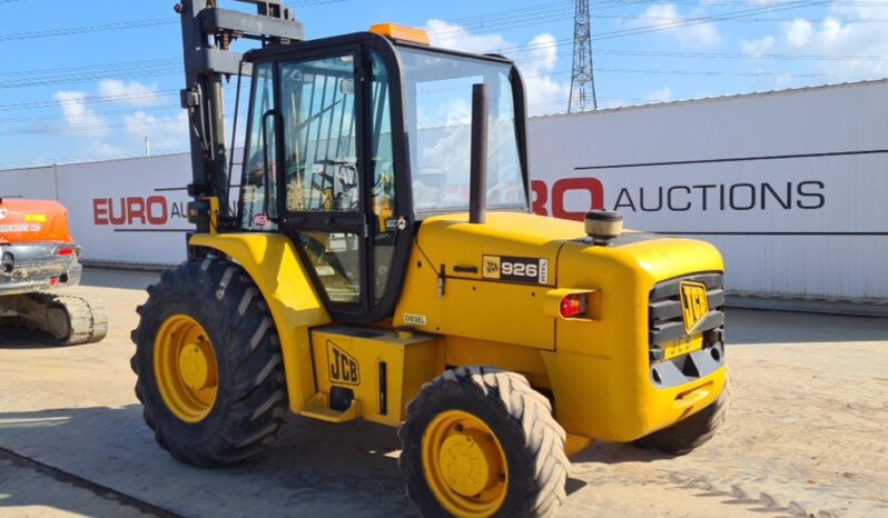 JCB 926 Rough Terrain Forklifts For Auction: Leeds, UK – 30th April, 1st, 2nd & 3rd May 25 full