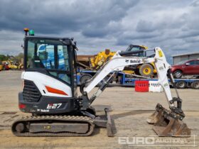 2023 Bobcat E27 Mini Excavators For Auction: Leeds, UK – 30th April, 1st, 2nd & 3rd May 25 full