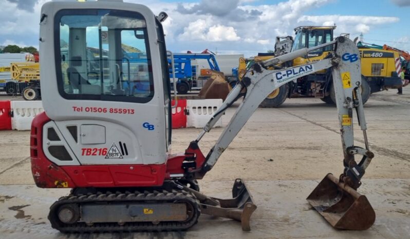 2021 Takeuchi TB216 Mini Excavators For Auction: Leeds, UK – 30th April, 1st, 2nd & 3rd May 25 full