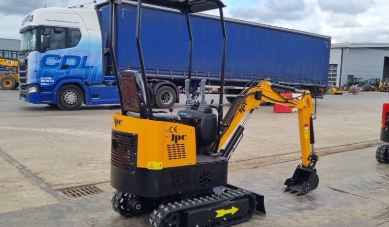 Unused 2024 JPC HT12 Micro Excavators For Auction: Leeds, UK – 30th April, 1st, 2nd & 3rd May 25 full