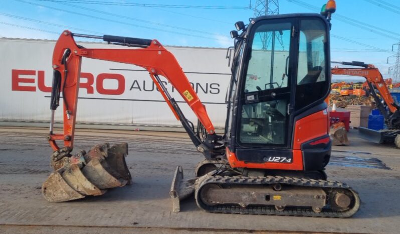 2018 Kubota U27-4 Mini Excavators For Auction: Leeds, UK – 30th April, 1st, 2nd & 3rd May 25 full