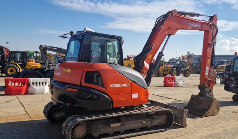 2021 Kubota KX080-4A2 6 Ton+ Excavators For Auction: Leeds, UK – 30th April, 1st, 2nd & 3rd May 25 full