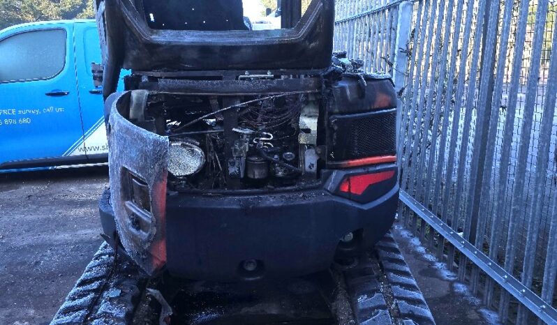 Fire Damaged 2020 Kubota U27-4 Excavator c/w ditch bucket. Fire damaged as shown in the For Auction on 2025-05-01 full