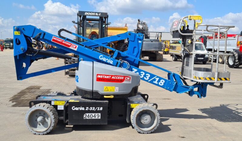 2018 Genie Z33/18 Manlifts For Auction: Leeds, UK – 30th April, 1st, 2nd & 3rd May 25 full