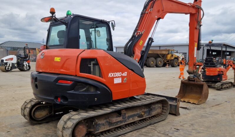 2019 Kubota KX080-4A 6 Ton+ Excavators For Auction: Leeds, UK – 30th April, 1st, 2nd & 3rd May 25 full