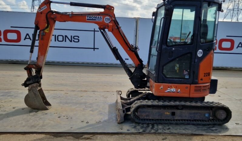 2019 Hitachi ZX26U-6 CR Mini Excavators For Auction: Leeds, UK – 30th April, 1st, 2nd & 3rd May 25 full