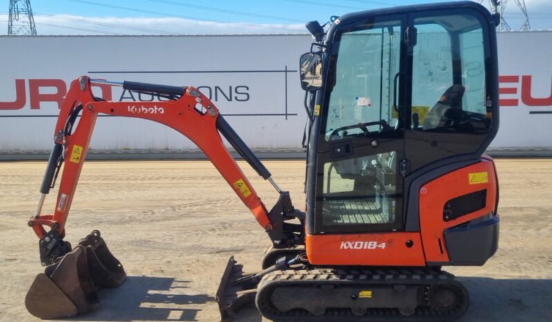2020 Kubota KX018-4 Mini Excavators For Auction: Leeds, UK – 30th April, 1st, 2nd & 3rd May 25 full
