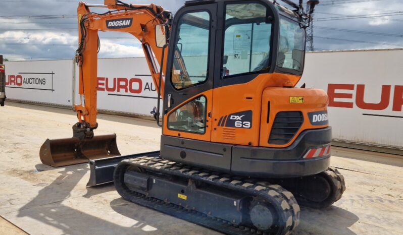 2022 Doosan DX63 6 Ton+ Excavators For Auction: Leeds, UK – 30th April, 1st, 2nd & 3rd May 25 full