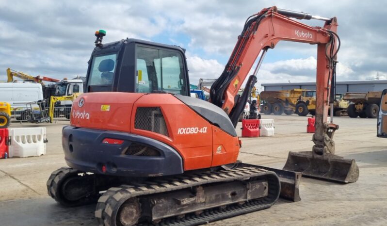 2018 Kubota KX080-4A 6 Ton+ Excavators For Auction: Leeds, UK – 30th April, 1st, 2nd & 3rd May 25 full