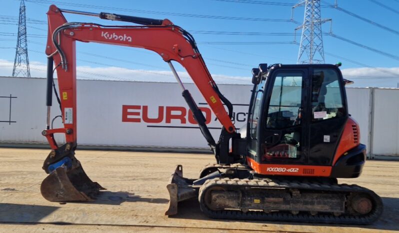 2021 Kubota KX080-4A2 6 Ton+ Excavators For Auction: Leeds, UK – 30th April, 1st, 2nd & 3rd May 25 full