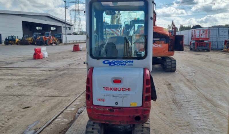 2021 Takeuchi TB216 Mini Excavators For Auction: Leeds, UK – 30th April, 1st, 2nd & 3rd May 25 full
