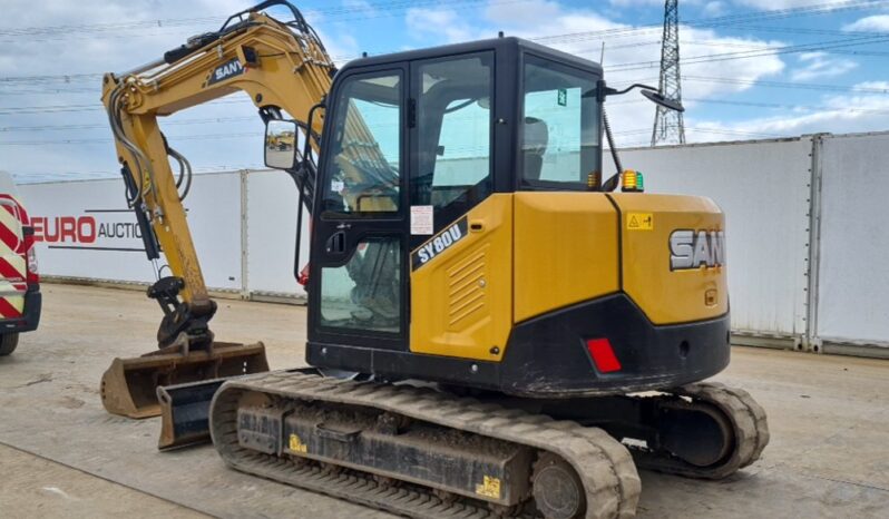 2023 Sany SY80U 6 Ton+ Excavators For Auction: Leeds, UK – 30th April, 1st, 2nd & 3rd May 25 full