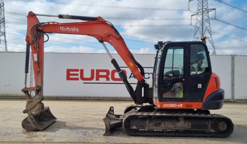 2018 Kubota KX080-4A 6 Ton+ Excavators For Auction: Leeds, UK – 30th April, 1st, 2nd & 3rd May 25 full