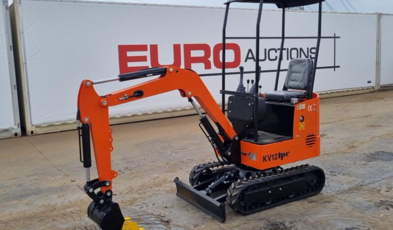 Unused 2024 JPC KV12 Micro Excavators For Auction: Leeds, UK – 30th April, 1st, 2nd & 3rd May 25