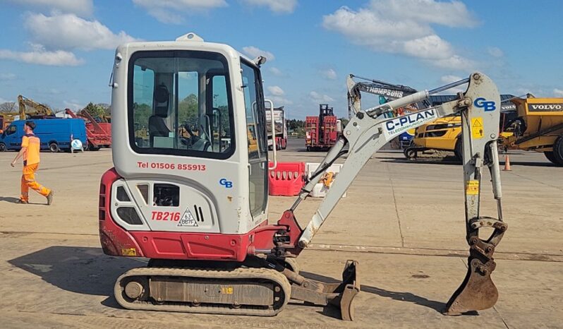 2021 Takeuchi TB216 Mini Excavators For Auction: Leeds, UK – 30th April, 1st, 2nd & 3rd May 25 full