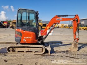 2018 Kubota U27-4 Mini Excavators For Auction: Leeds, UK – 30th April, 1st, 2nd & 3rd May 25 full