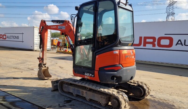 2018 Kubota U27-4 Mini Excavators For Auction: Leeds, UK – 30th April, 1st, 2nd & 3rd May 25 full