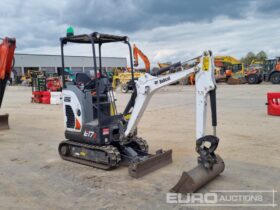 2023 Bobcat E17Z Mini Excavators For Auction: Leeds, UK – 30th April, 1st, 2nd & 3rd May 25 full