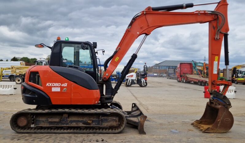 2019 Kubota KX080-4A 6 Ton+ Excavators For Auction: Leeds, UK – 30th April, 1st, 2nd & 3rd May 25 full