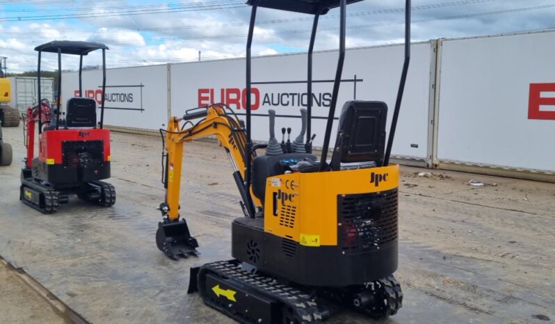 Unused 2024 JPC HT12 Micro Excavators For Auction: Leeds, UK – 30th April, 1st, 2nd & 3rd May 25 full