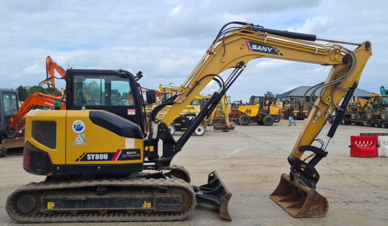 2023 Sany SY80U 6 Ton+ Excavators For Auction: Leeds, UK – 30th April, 1st, 2nd & 3rd May 25 full