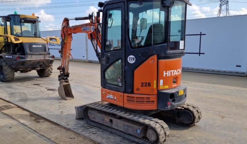 2019 Hitachi ZX26U-6 CR Mini Excavators For Auction: Leeds, UK – 30th April, 1st, 2nd & 3rd May 25 full