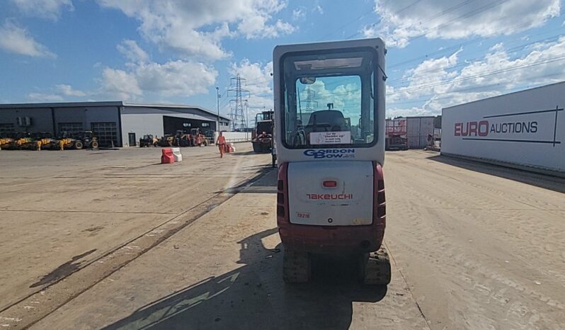 2021 Takeuchi TB216 Mini Excavators For Auction: Leeds, UK – 30th April, 1st, 2nd & 3rd May 25 full