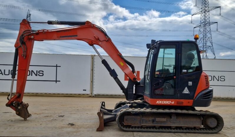 2016 Kubota KX080-4 6 Ton+ Excavators For Auction: Leeds, UK – 30th April, 1st, 2nd & 3rd May 25 full