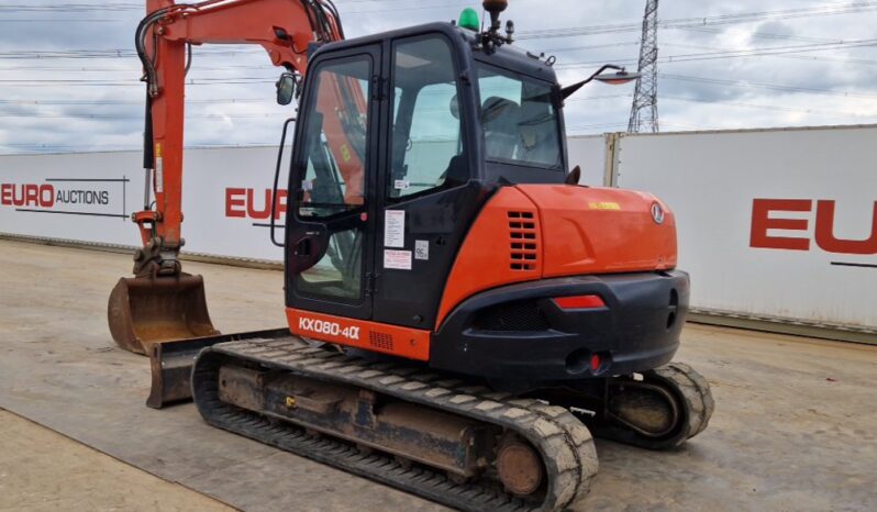 2019 Kubota KX080-4A 6 Ton+ Excavators For Auction: Leeds, UK – 30th April, 1st, 2nd & 3rd May 25 full