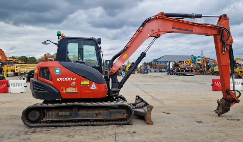 2016 Kubota KX080-4 6 Ton+ Excavators For Auction: Leeds, UK – 30th April, 1st, 2nd & 3rd May 25 full