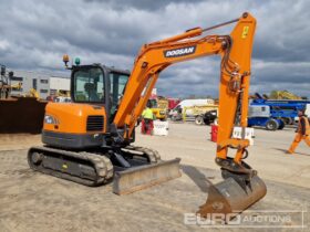 2022 Doosan DX63 6 Ton+ Excavators For Auction: Leeds, UK – 30th April, 1st, 2nd & 3rd May 25 full
