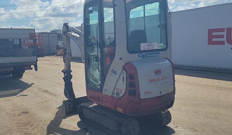 2021 Takeuchi TB216 Mini Excavators For Auction: Leeds, UK – 30th April, 1st, 2nd & 3rd May 25 full