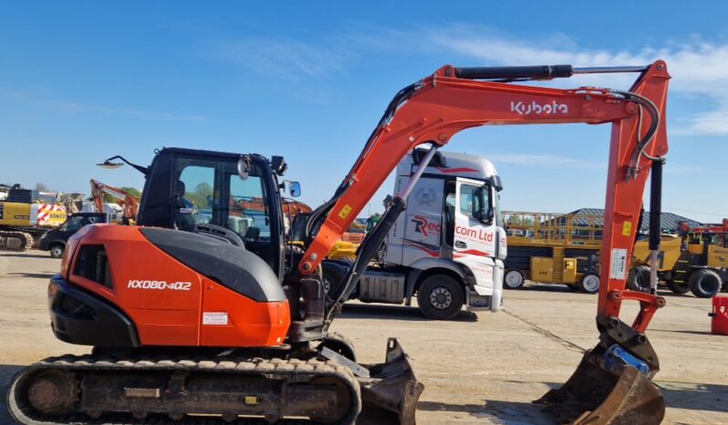 2021 Kubota KX080-4A2 6 Ton+ Excavators For Auction: Leeds, UK – 30th April, 1st, 2nd & 3rd May 25 full