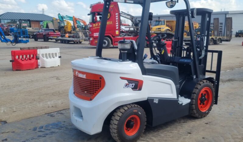 Unused 2024 Bobcat D30NX Forklifts For Auction: Leeds, UK – 30th April, 1st, 2nd & 3rd May 25 full