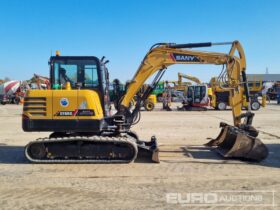 2023 Sany SY60C 6 Ton+ Excavators For Auction: Leeds, UK – 30th April, 1st, 2nd & 3rd May 25 full