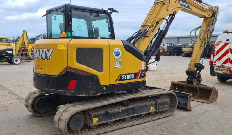 2023 Sany SY80U 6 Ton+ Excavators For Auction: Leeds, UK – 30th April, 1st, 2nd & 3rd May 25 full