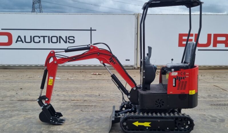 Unused 2024 JPC HT12 Micro Excavators For Auction: Leeds, UK – 30th April, 1st, 2nd & 3rd May 25 full