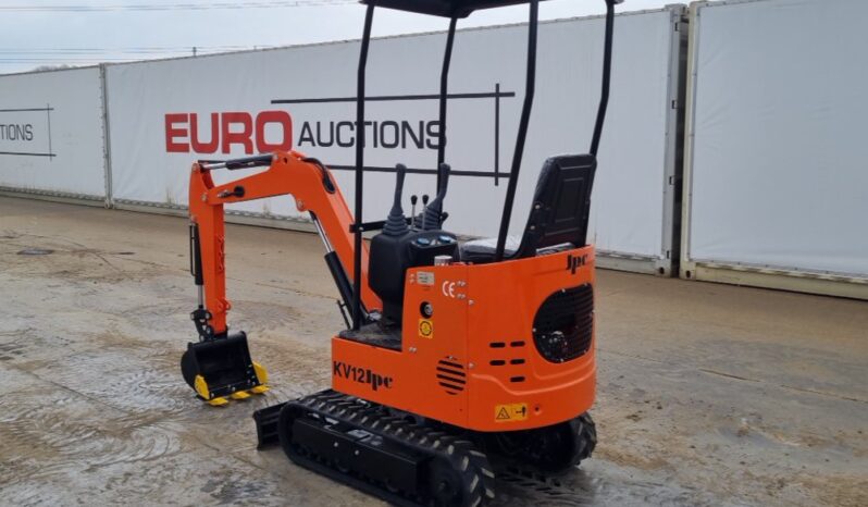 Unused 2024 JPC KV12 Micro Excavators For Auction: Leeds, UK – 30th April, 1st, 2nd & 3rd May 25 full