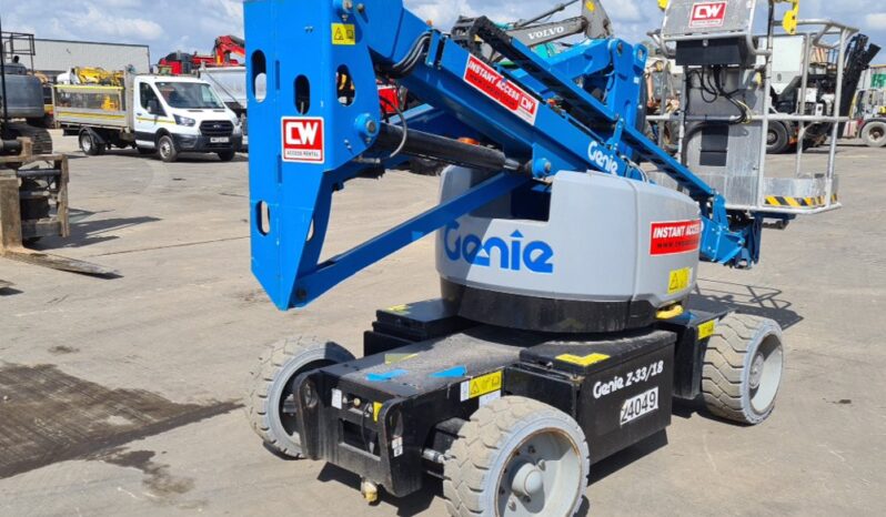 2018 Genie Z33/18 Manlifts For Auction: Leeds, UK – 30th April, 1st, 2nd & 3rd May 25 full