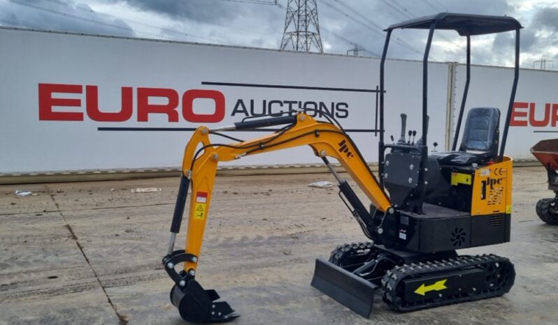 Unused 2024 JPC HT12 Micro Excavators For Auction: Leeds, UK – 30th April, 1st, 2nd & 3rd May 25