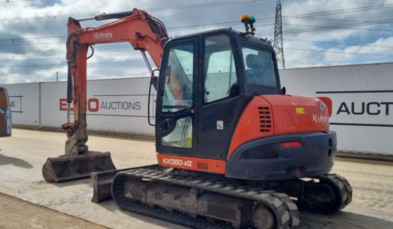 2018 Kubota KX080-4A 6 Ton+ Excavators For Auction: Leeds, UK – 30th April, 1st, 2nd & 3rd May 25 full